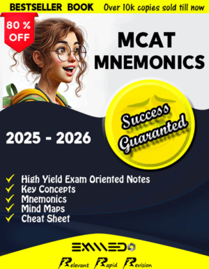 Examedo MCAT Mnemonics Books ,Best Sellers , Success guranteed, Books Notes, Buy Now, High ranked